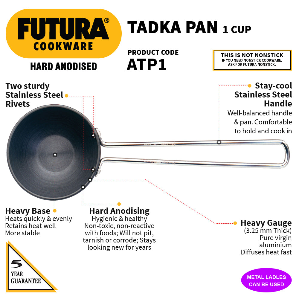 Futura Hard Anodised Spice Heating Pan