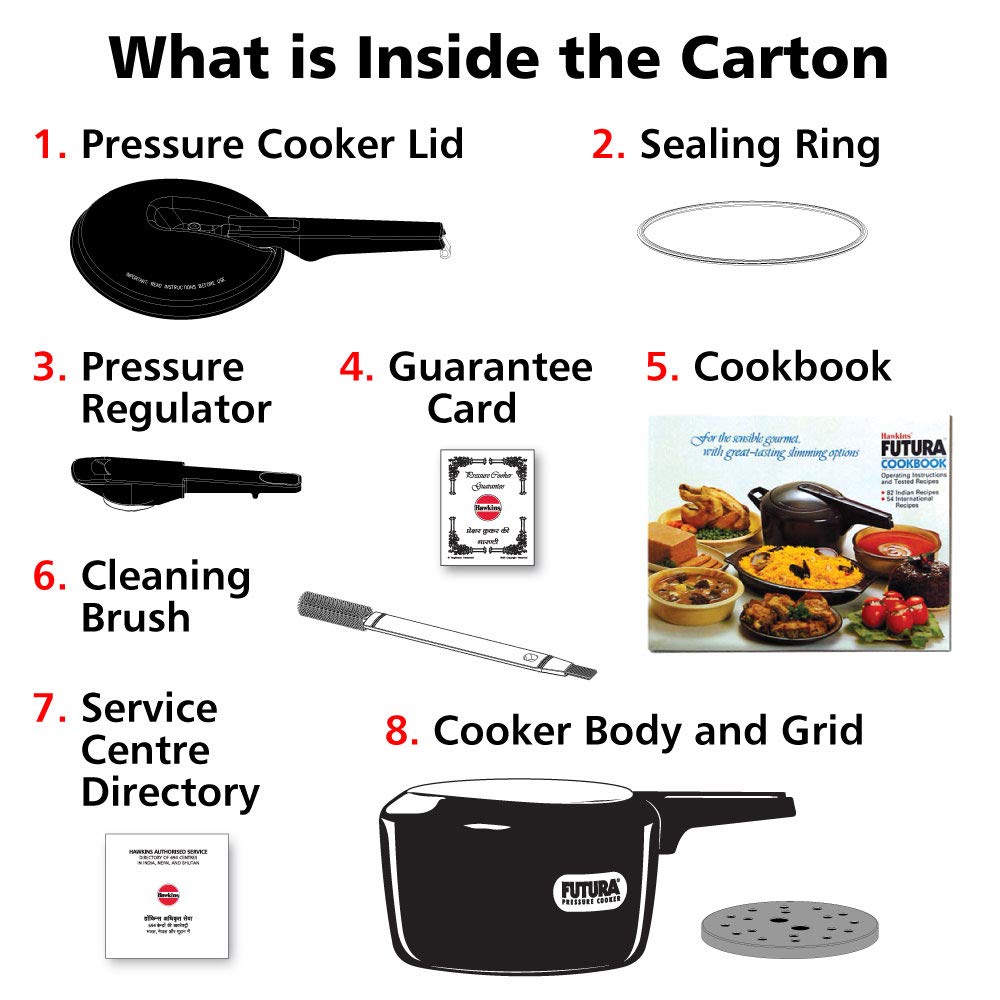 Futura Hard Anodised Pressure Cooker