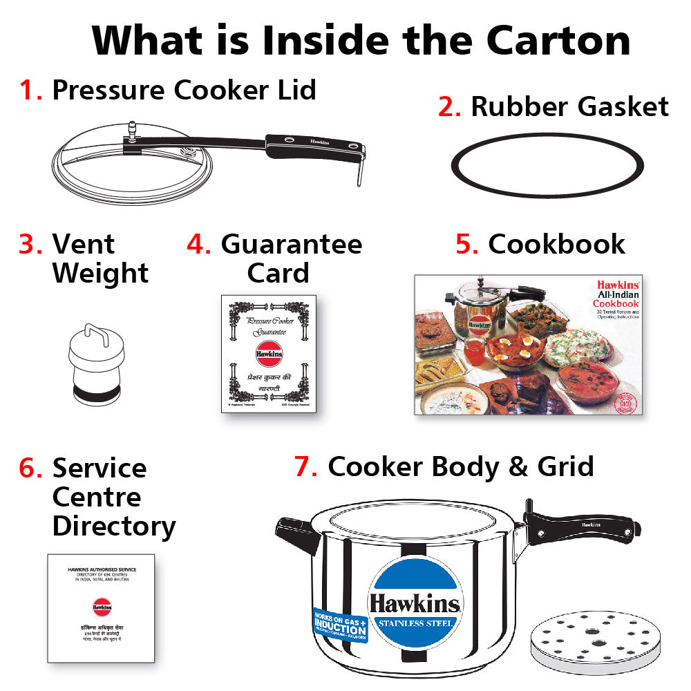Hawkins Stainless Steel Pressure Cooker