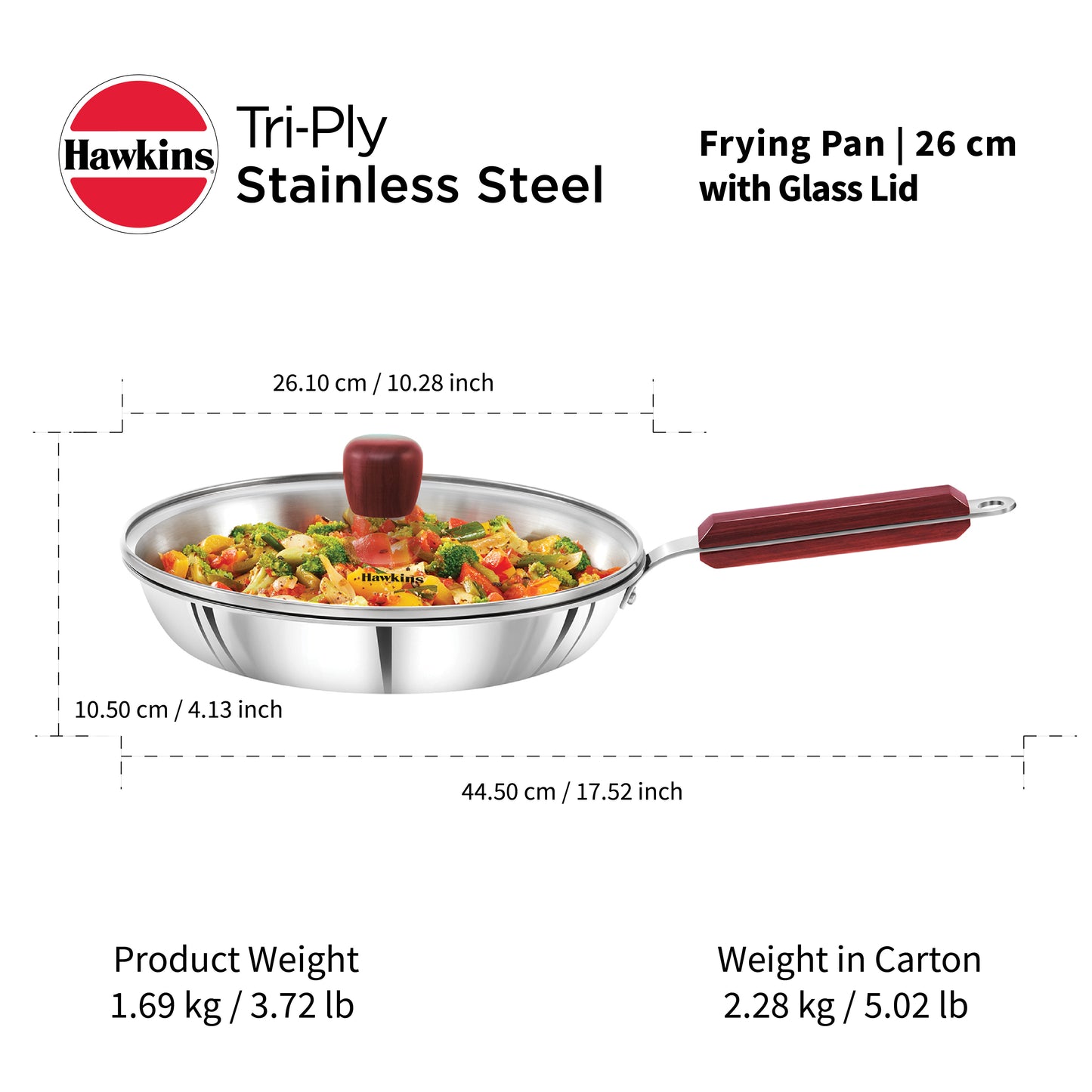Hawkins Tri-Ply Frying Pan