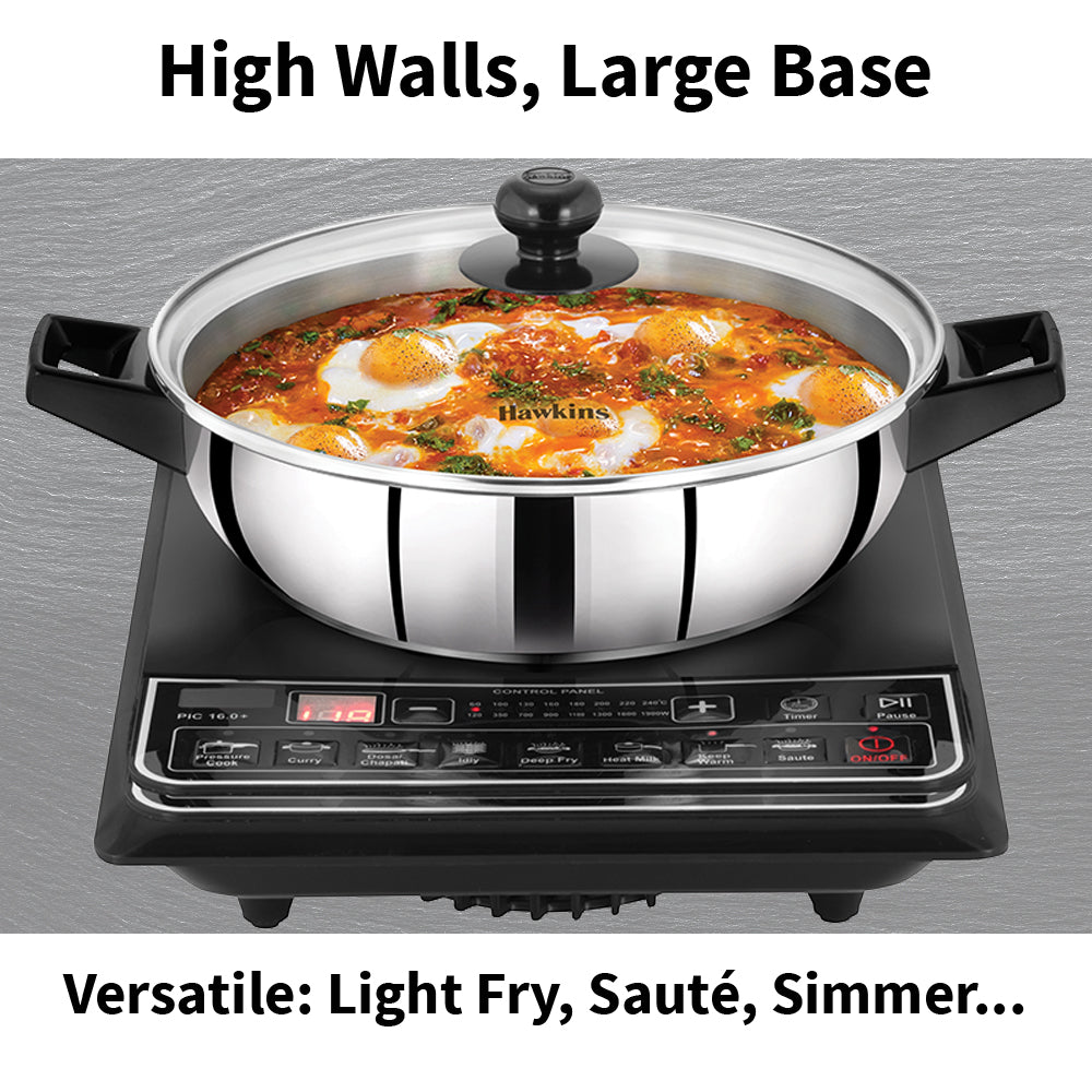 Hawkins Stainless Steel Frying Pan