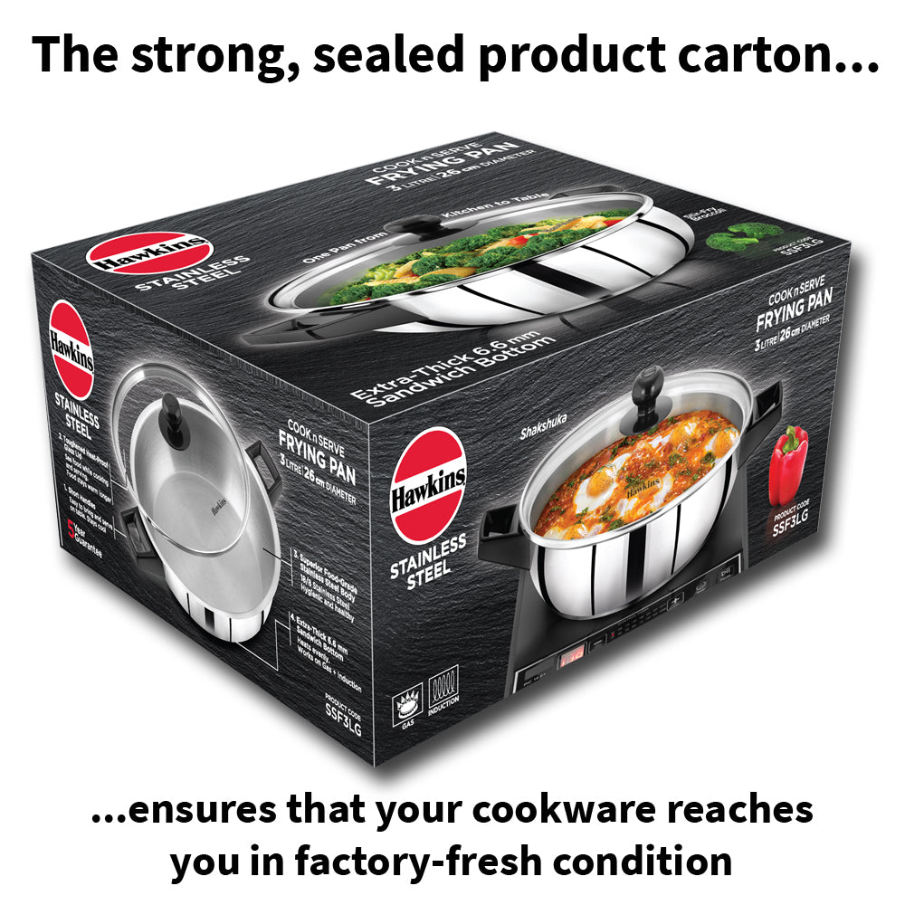 Hawkins Stainless Steel Frying Pan
