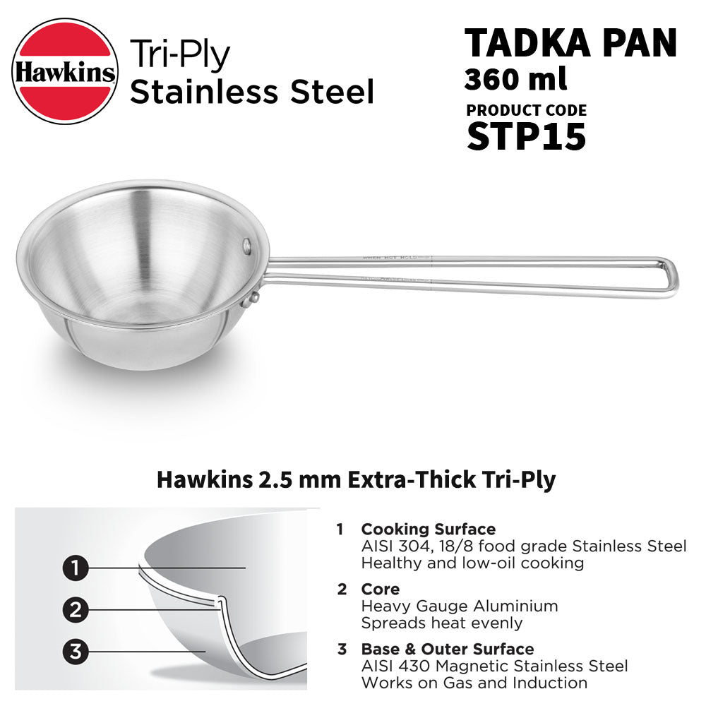 Hawkins Tri-Ply Tadka