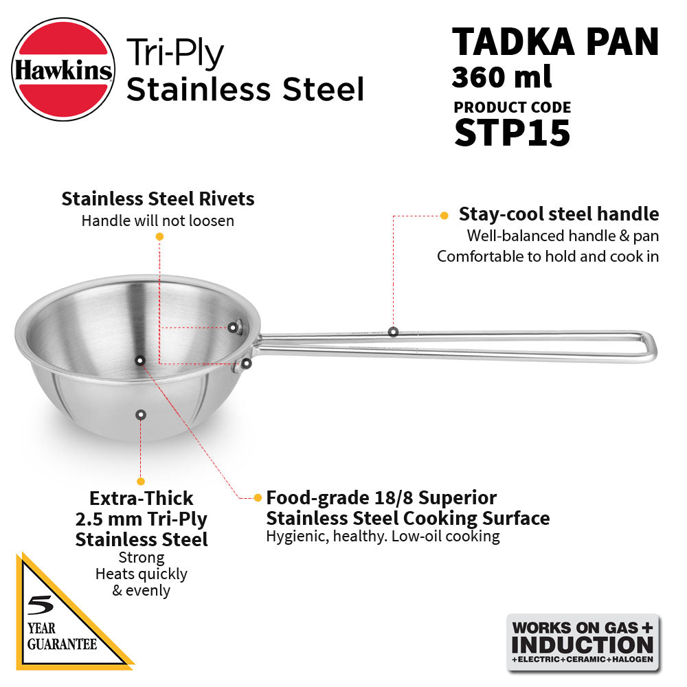 Hawkins Tri-Ply Tadka
