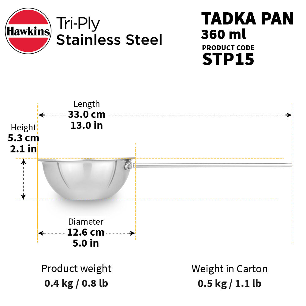 Hawkins Tri-Ply Tadka