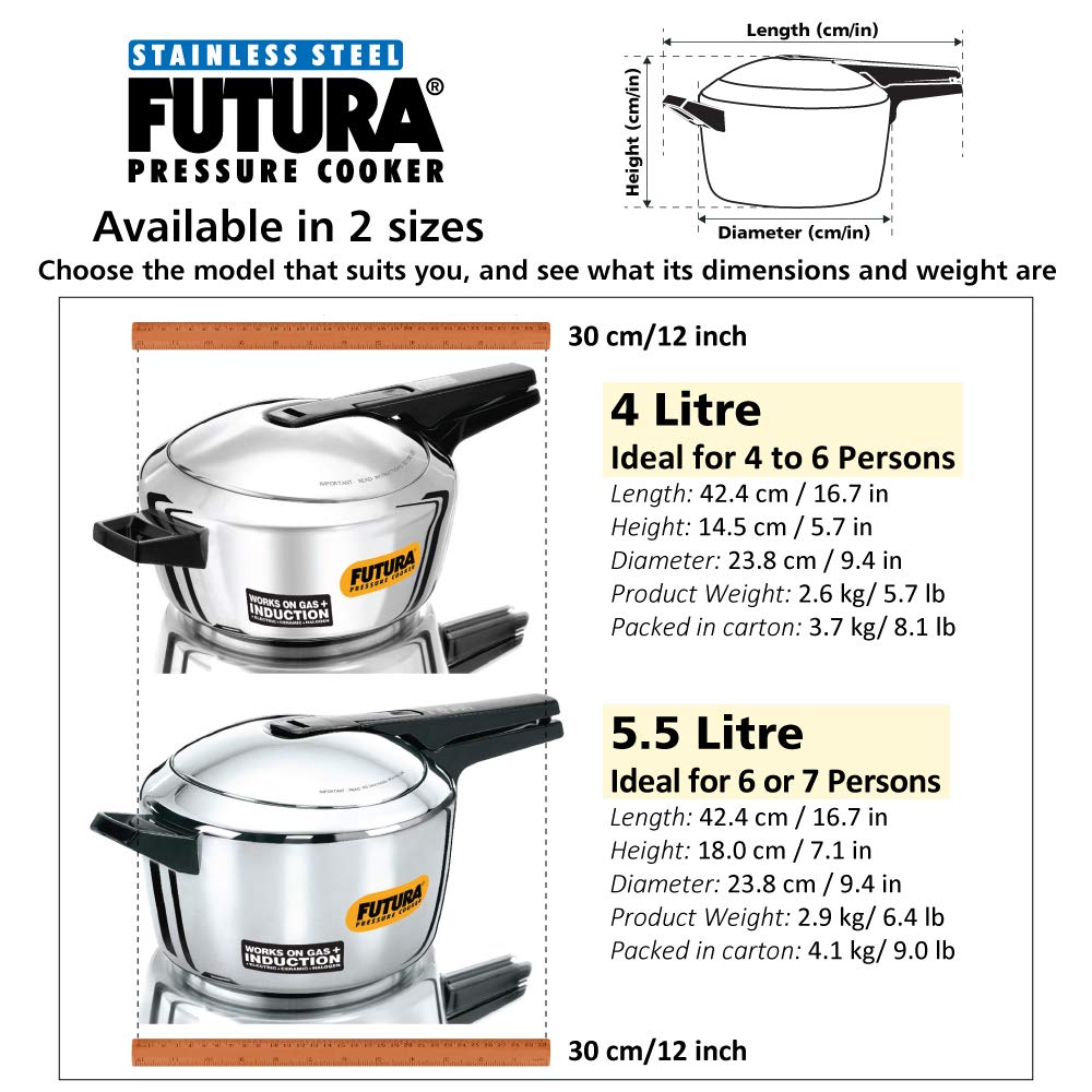 Futura Stainless Steel Pressure Cooker