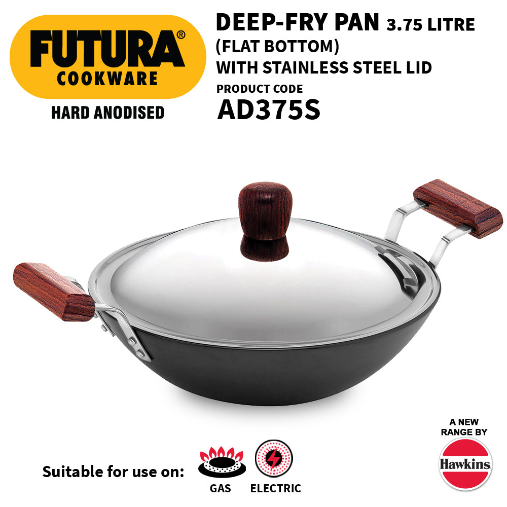 Futura Hard Anodised Deep Fry Pan