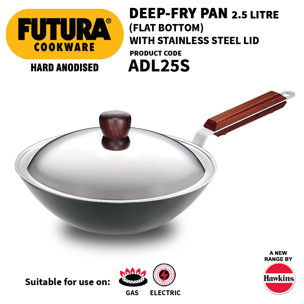 Futura Hard Anodised Deep Fry Pan