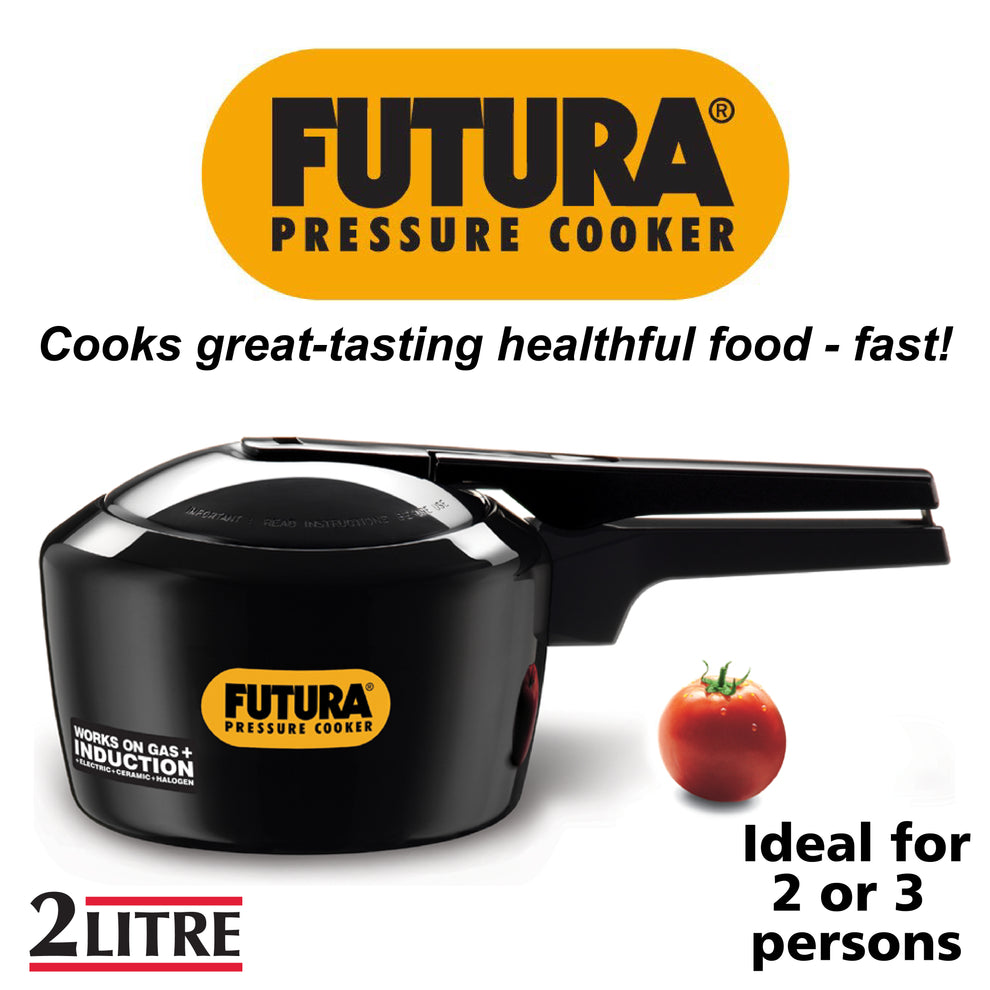 Futura Induction Compatible Hard Anodised Pressure Cookers Hawkins