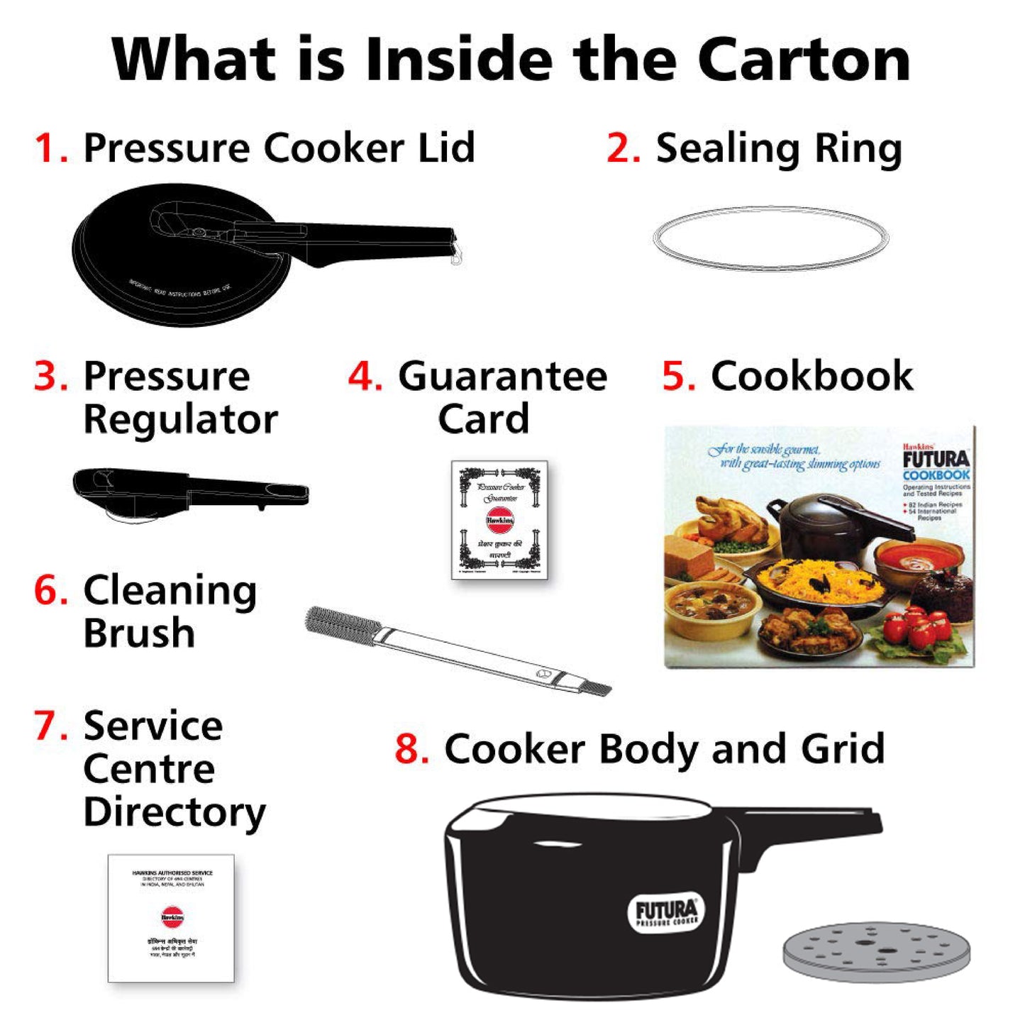 Futura Induction Compatible Hard Anodised Pressure Cooker
