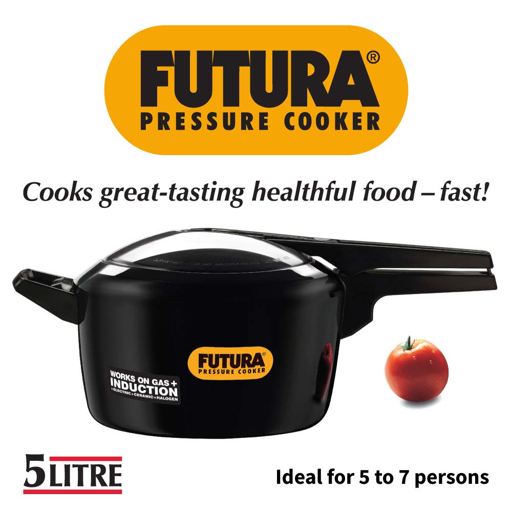 Futura Induction Compatible Hard Anodised Pressure Cooker